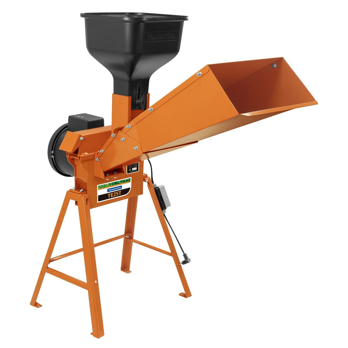 Triturador elétrico Tramontina TE25T laranja com suporte triangular