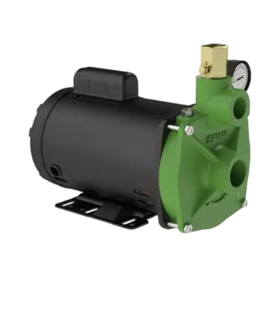 Pressurizador FAMAC verde com manômetro